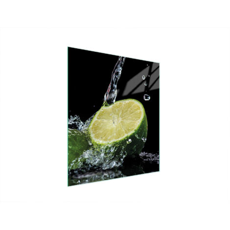 TABLA DE CORTAR DE VIDRIO 45x52 LIMÓN