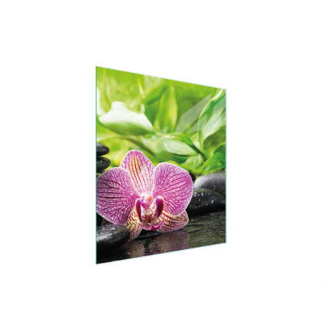 TABLA DE CORTAR DE VIDRIO 45x52 ORQUÍDEA