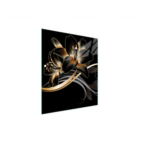TABLA DE CORTAR DE VIDRIO 45x52 ORQUÍDEA