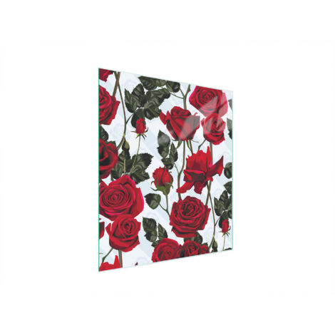 TABLA DE CORTAR DE VIDRIO 45x52 ROSAS