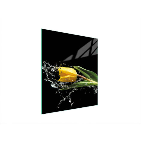 TABLA DE CORTAR DE VIDRIO 45x52 TULIPÁN
