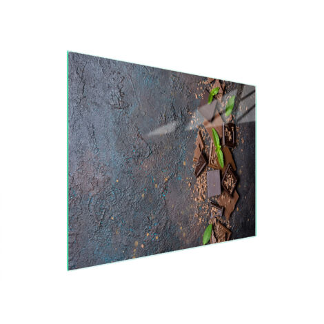 TABLA DE CORTAR DE VIDRIO 52x30 CHOCOLATE