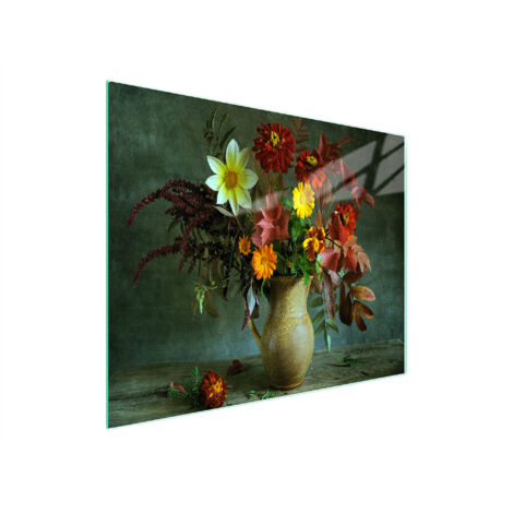 TABLA DE CORTAR DE VIDRIO 52x30 FLORES