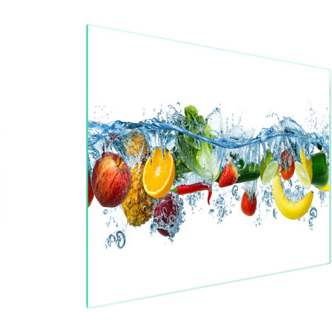 TABLA DE CORTAR DE VIDRIO 52x30 FRUTA