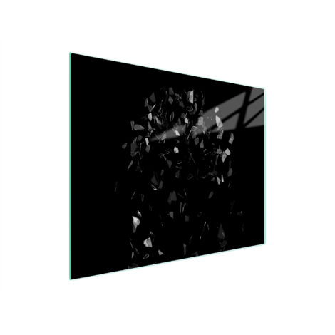 TABLA DE CORTAR DE VIDRIO 52x30 NEGRA