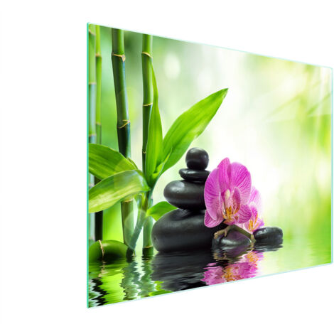 TABLA DE CORTAR DE VIDRIO 52x30 ORQUÍDEA