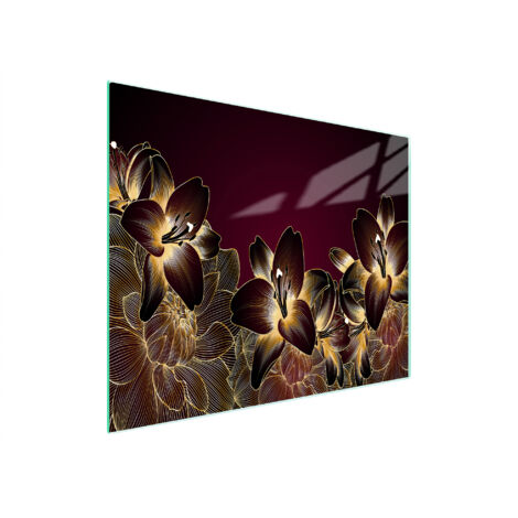 TABLA DE CORTAR DE VIDRIO 52x30 ORQUÍDEA