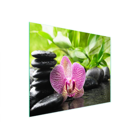 TABLA DE CORTAR DE VIDRIO 52x30 ORQUÍDEA