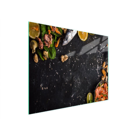 TABLA DE CORTAR DE VIDRIO 52x30 PESCADO