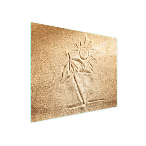 TABLA DE CORTAR DE VIDRIO 52x30 PLAYA