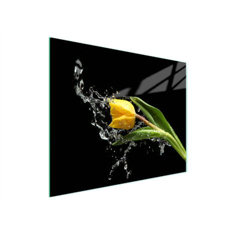TABLA DE CORTAR DE VIDRIO 52x30 TULIPÁN
