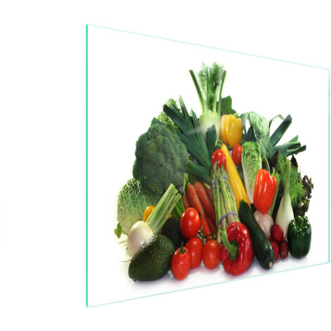 TABLA DE CORTAR DE VIDRIO 52x30 VERDURAS