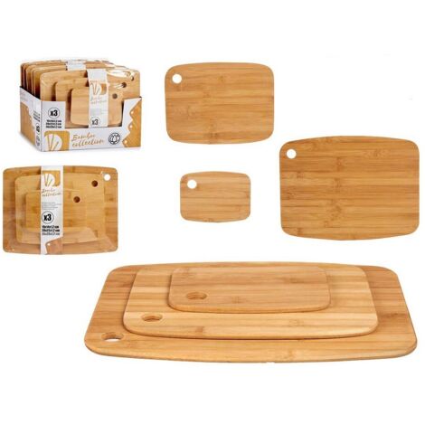 Tabla de cortar Marrón Bambú (3 Piezas) 8430852813459 S3608231 Kinvara
