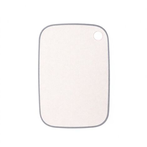 Tabla de cortar reversible de plástico PP de Ecoco Kitchen, tapete de corte de paja de trigo, superficie antideslizante doble con orificio para colgar.