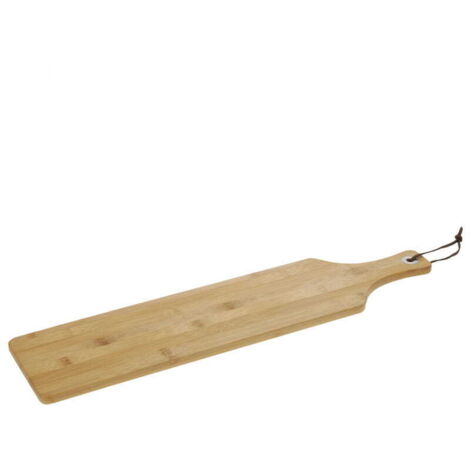 Tabla de cortar y servir de bambú con mango 57x14x1cm EXCELENTE MENAJE PARA EL HOGAR