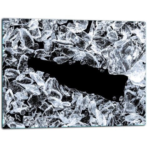 Tabla de corte de placa de vidrio 52x40 hielo