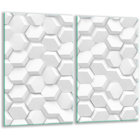 Tabla de corte de vidrio 2x 30x52 blanco