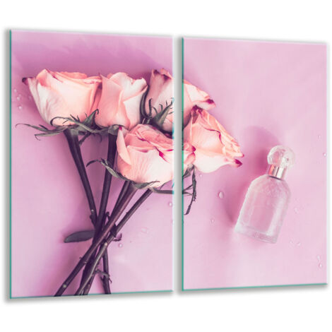 Tabla de corte de vidrio 2x 30x52 flores
