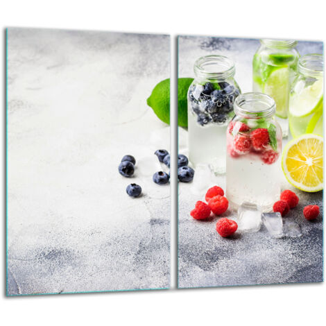 Tabla de corte de vidrio 2x 30x52 fruta