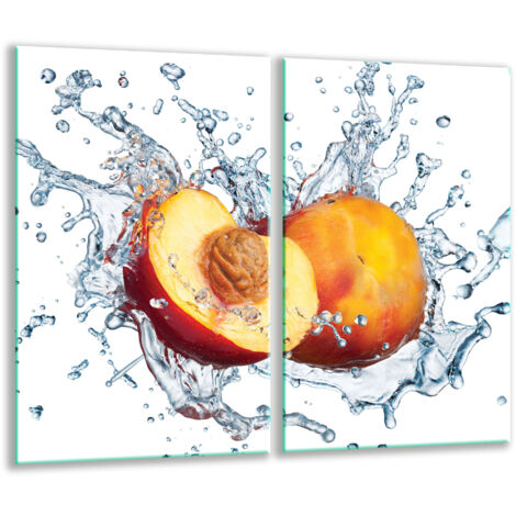 Tabla de corte de vidrio 2x 30x52 fruta