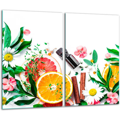 Tabla de corte de vidrio 2x 30x52 fruta