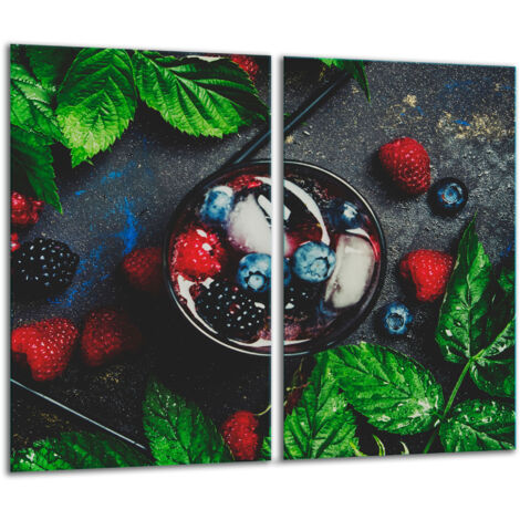 Tabla de corte de vidrio 2x 30x52 fruta