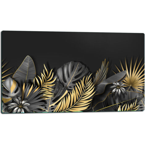 Tabla de corte de vidrio 52x30 flores