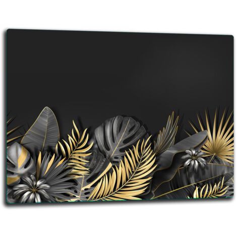 Tabla de corte de vidrio 52x40 flores