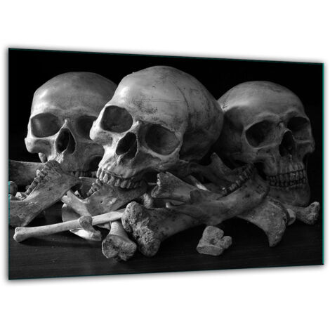 Tabla de corte de vidrio templado 30x22 Calavera