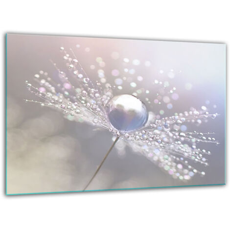 Tabla de corte de vidrio templado 30x22 flor