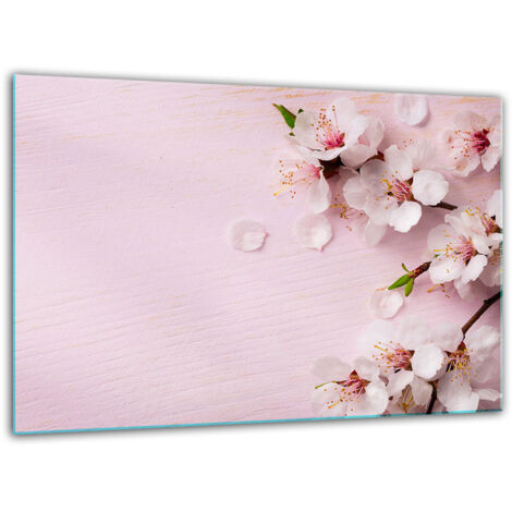 Tabla de corte de vidrio templado 30x22 flores