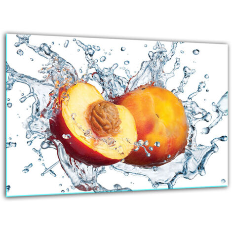 Tabla de corte de vidrio templado 30x22 fruta