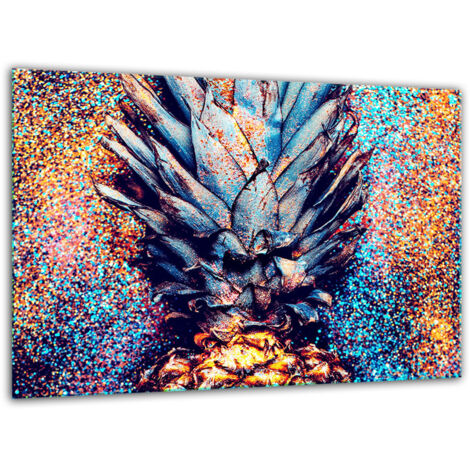 Tabla de corte de vidrio templado 30x22 fruta