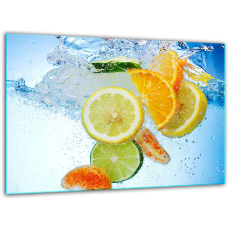 Tabla de corte de vidrio templado 30x22 fruta