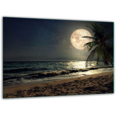 Tabla de corte de vidrio templado 30x22 playa
