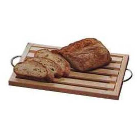 Tabla de madera para pan con rejilla de 38x23 cm