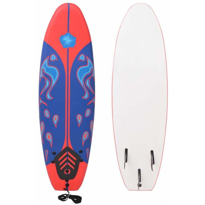 

Tabla de surf azul y roja 170 cm