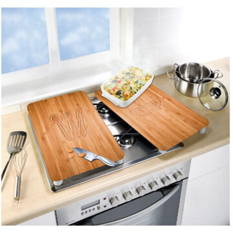 TABLA VIDRIO COCINA 2 UDS BAMBU