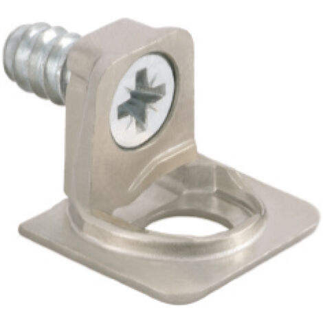 Tablar-Bodenträger PK2 Anschrauben Tablarstärke 25 mm ø 5 mm Zamak vernickelt