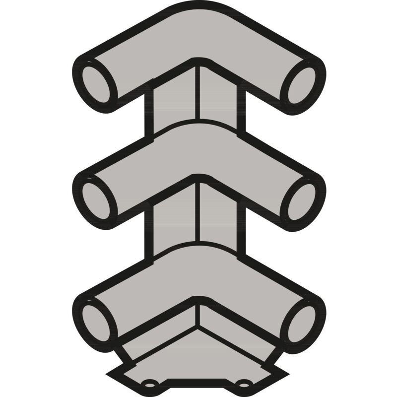 Tablareckstütze 3-fach ral 9001 - Blum
