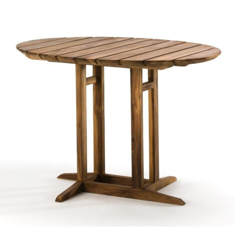 Table 100x75x70 Bois Teck Naturel