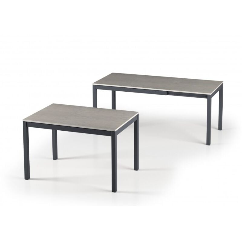 Caesaroo - Table extensible 121 x 81 cm béton - Maiorca