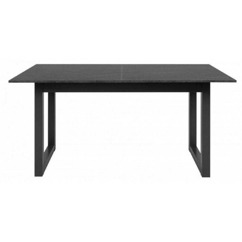 Abitare - Table extensible 160 - 200x75x90 cm gris anthracite - Vani
