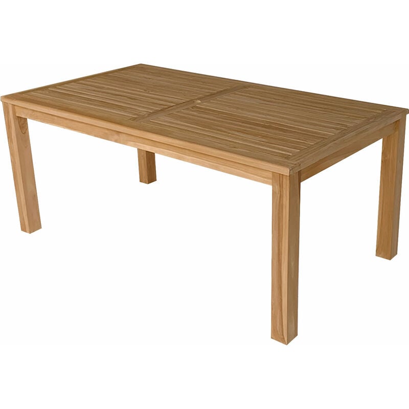 Table rectangulaire 180cm en teck JAVA - brown