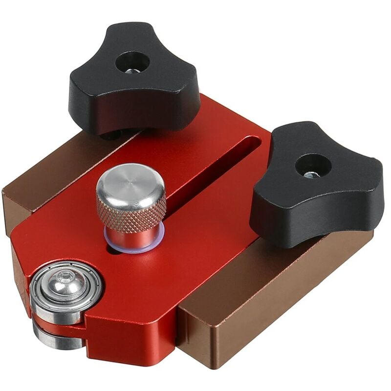 Table à bois scie limite de coupe rapide clôture rouleau coulissant établi t piste outil de fixation de positionnement réglable