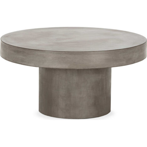 table à café design en ciment gris anthracite élégance minérale - gris anthracite minéral