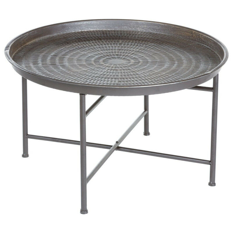 Atmosphera - Table basse Ines métal gris