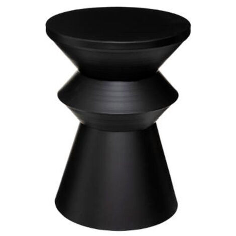 Table à Café Ronde Design "Sohan" 48cm Noir