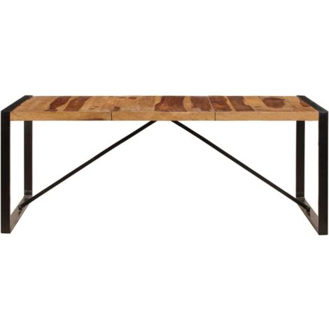 Table à dîne  Table de salle à mangerr 200x100x75 cm Bois de Sesham solide