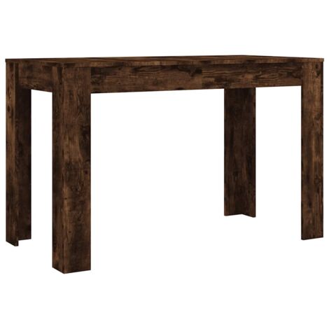 Table à dîne Table de salle à mangerr chêne fumé 120x60x76 cm bois d'ingénierie